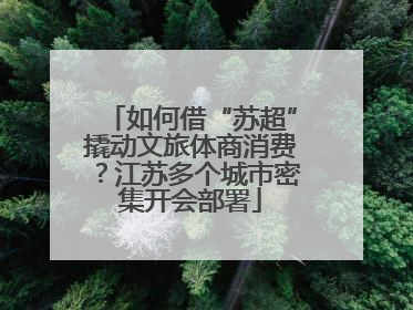 如何借“苏超”撬动文旅体商消费？江苏多个城市密集开会部署