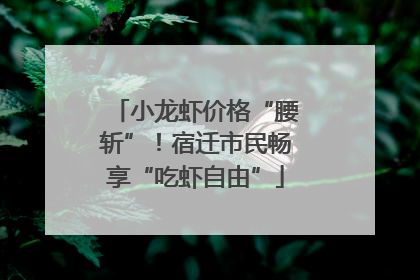 小龙虾价格“腰斩”！宿迁市民畅享“吃虾自由”
