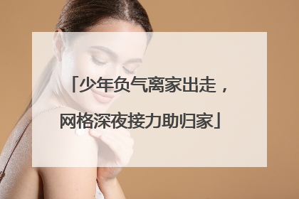 少年负气离家出走，网格深夜接力助归家