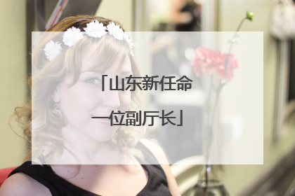 山东新任命一位副厅长