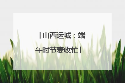 山西运城：端午时节麦收忙