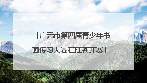 广元市第四届青少年书画传习大赛在旺苍开赛