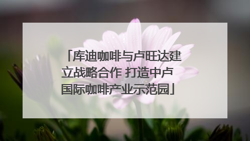 库迪咖啡与卢旺达建立战略合作 打造中卢国际咖啡产业示范园