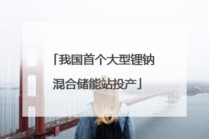 我国首个大型锂钠混合储能站投产