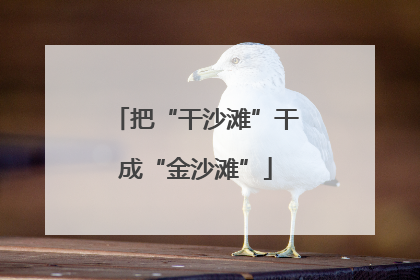 把“干沙滩”干成“金沙滩”