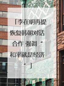 李在明再提恢复韩朝对话合作 强调“和平就是经济”