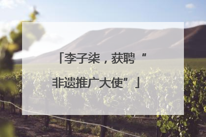 李子柒，获聘“非遗推广大使”
