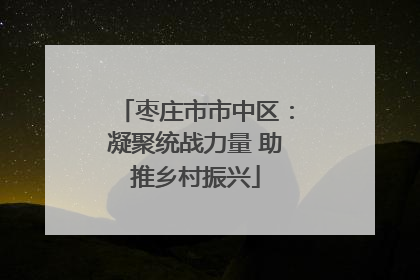 枣庄市市中区：凝聚统战力量 助推乡村振兴