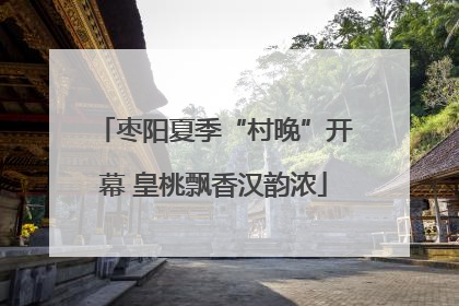 枣阳夏季“村晚”开幕 皇桃飘香汉韵浓