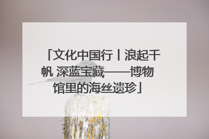 文化中国行丨浪起千帆 深蓝宝藏——博物馆里的海丝遗珍