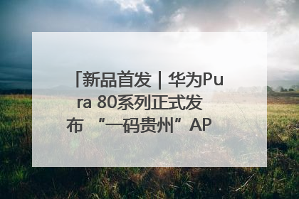 新品首发｜华为Pura 80系列正式发布 “一码贵州”APP抢先开售！