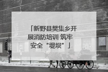 新野县樊集乡开展消防培训 筑牢安全“堤坝”