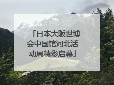 日本大阪世博会中国馆河北活动周精彩启幕