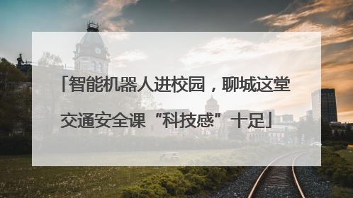 智能机器人进校园，聊城这堂交通安全课“科技感”十足