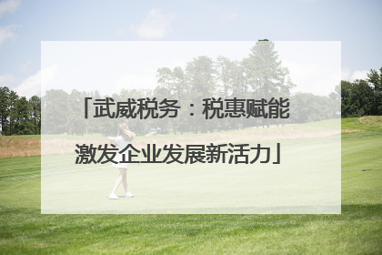武威税务：税惠赋能 激发企业发展新活力