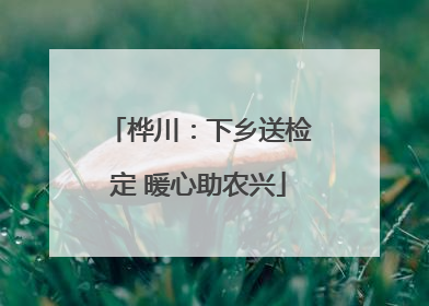 桦川：下乡送检定 暖心助农兴