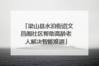 梁山县水泊街道文昌阁社区帮助高龄老人解决智能难题