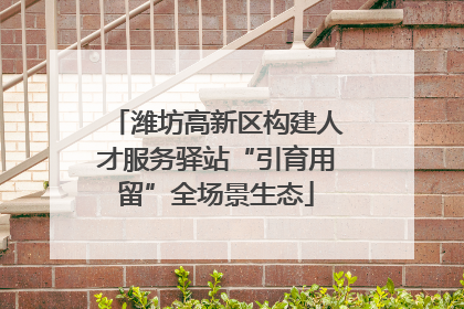 潍坊高新区构建人才服务驿站“引育用留”全场景生态