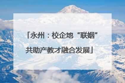 永州:校企地“联姻” 共助产教才融合发展