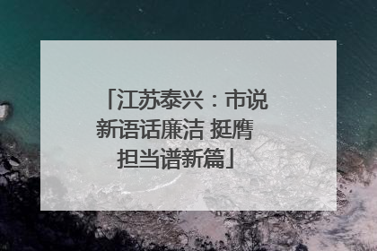 江苏泰兴：市说新语话廉洁 挺膺担当谱新篇