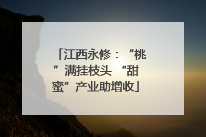 江西永修：“桃”满挂枝头 “甜蜜”产业助增收