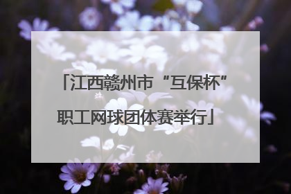 江西赣州市“互保杯”职工网球团体赛举行