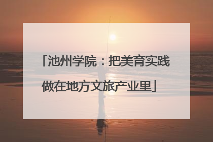 池州学院：把美育实践做在地方文旅产业里