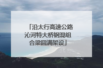 沿太行高速公路沁河特大桥钢混组合梁圆满架设