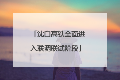 沈白高铁全面进入联调联试阶段