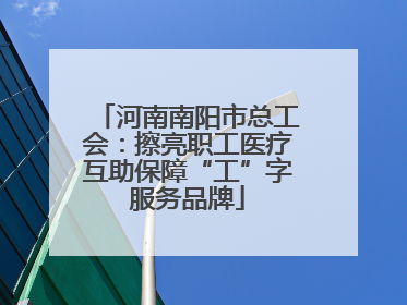河南南阳市总工会：擦亮职工医疗互助保障“工”字服务品牌