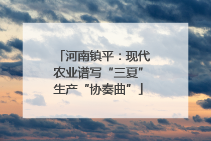 河南镇平：现代农业谱写“三夏”生产“协奏曲”