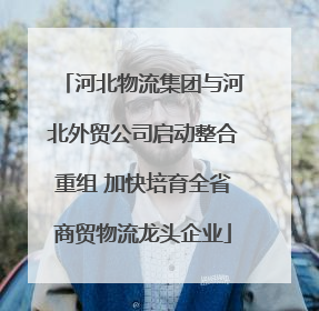 河北物流集团与河北外贸公司启动整合重组 加快培育全省商贸物流龙头企业
