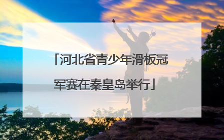 河北省青少年滑板冠军赛在秦皇岛举行