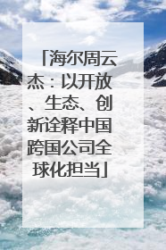 海尔周云杰：以开放、生态、创新诠释中国跨国公司全球化担当