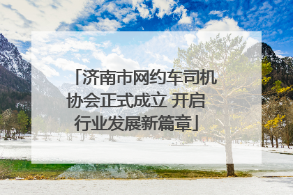 济南市网约车司机协会正式成立 开启行业发展新篇章