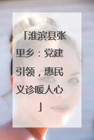 淮滨县张里乡：党建引领，惠民义诊暖人心