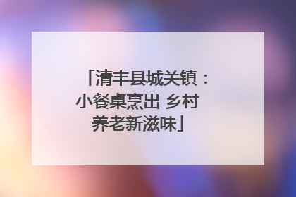 清丰县城关镇：小餐桌烹出 乡村养老新滋味