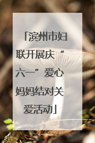 滨州市妇联开展庆“六一”爱心妈妈结对关爱活动