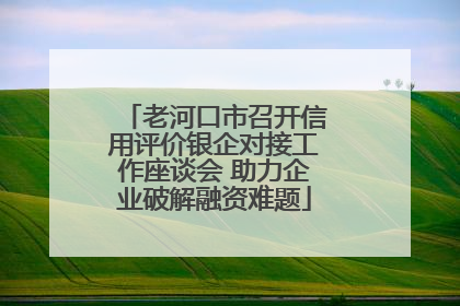 老河口市召开信用评价银企对接工作座谈会 助力企业破解融资难题