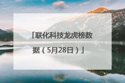 联化科技龙虎榜数据（5月28日）