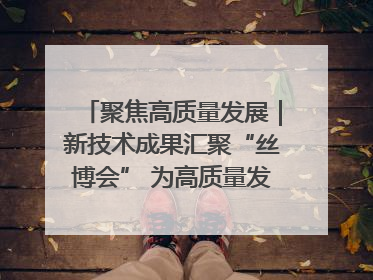 聚焦高质量发展｜新技术成果汇聚“丝博会” 为高质量发展注入新动能