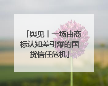 舆见丨一场由商标认知差引爆的国货信任危机