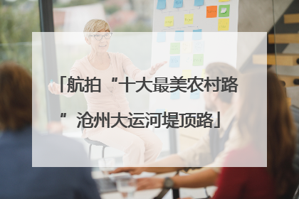 航拍“十大最美农村路”沧州大运河堤顶路
