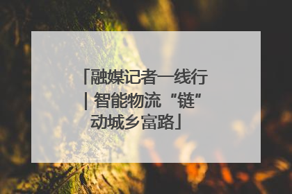 融媒记者一线行｜智能物流“链”动城乡富路