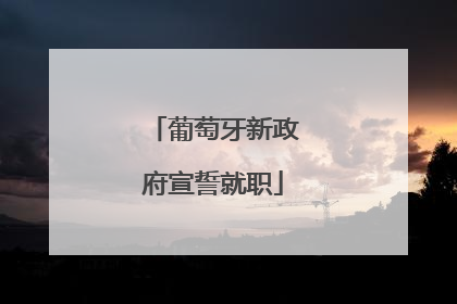 葡萄牙新政府宣誓就职