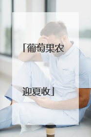 葡萄果农迎夏收
