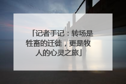 记者手记：转场是牲畜的迁徙，更是牧人的心灵之旅