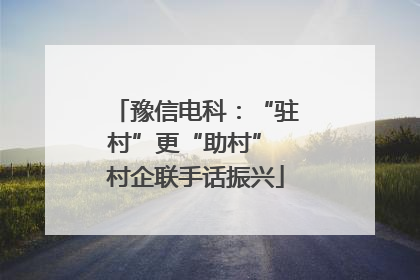 豫信电科：“驻村”更“助村” 村企联手话振兴