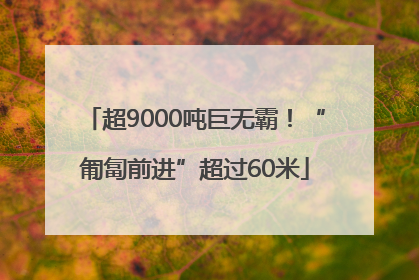 超9000吨巨无霸！“匍匐前进”超过60米