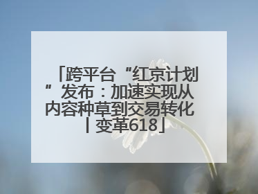 跨平台“红京计划”发布：加速实现从内容种草到交易转化丨变革618